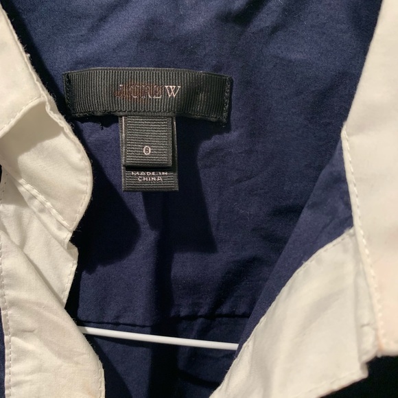 J Crew navy and white dress - Picture 2 of 3